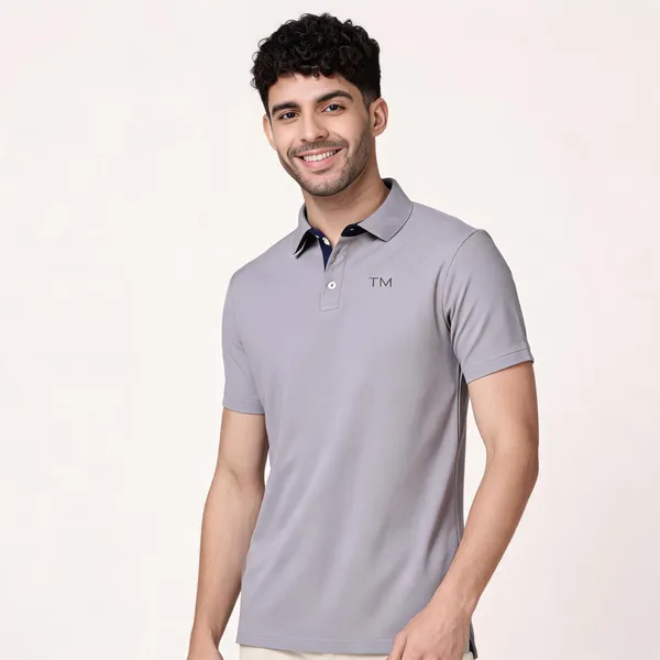 Slate_Grey_Polyester__Polo_T-Shirt_For_Men