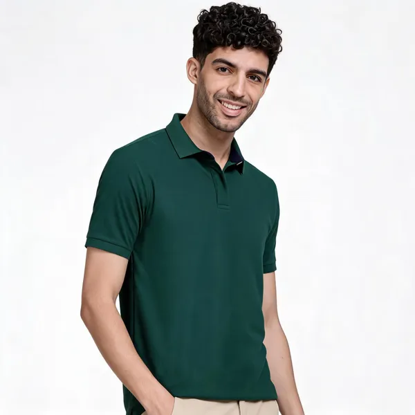 Bottle_Green_Polyester_Classic_Polo_T-Shirt_For_Men