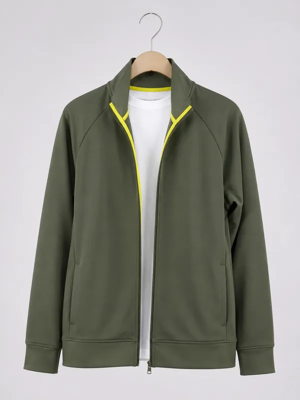 Olive_Green_Polyester_Jacket_For_Men