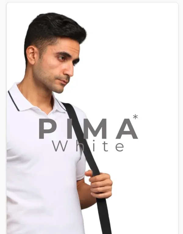 White_Recycled_Cotton_Polo_T-Shirt_For_Men