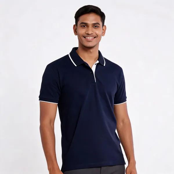 Midnight_Navy_Recycled_Cotton_Polo_T-Shirt_For_Men