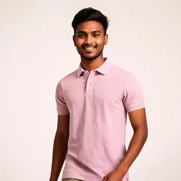 Pink_Polyester_Regular_Fit_Polo_T-Shirt_For_Men