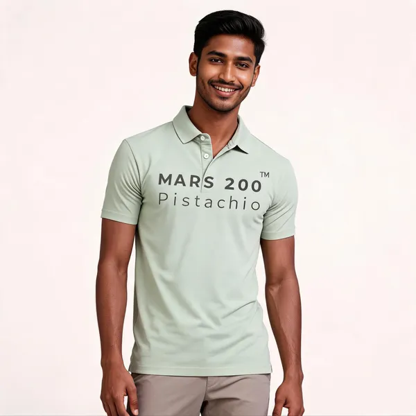Pistachio_Polyester_Regular_Fit_Polo_T-Shirt_For_Men