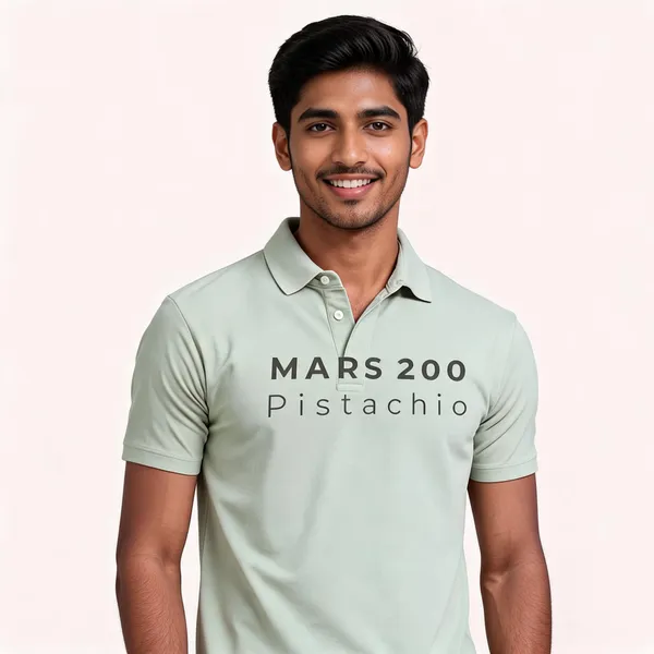 Pistachio_Polyester__Polo_T-Shirt_For_Men