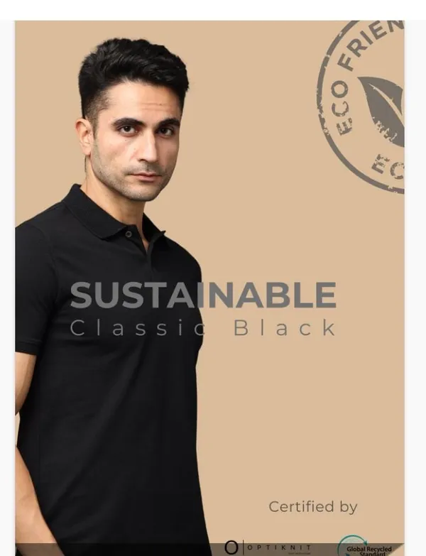 Black_Recycled_Cotton_Polo_T-Shirt_For_Men