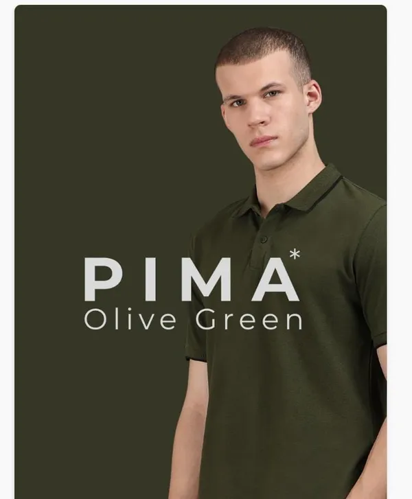Olive_Green_Cotton_Polo_T-Shirt_For_Men