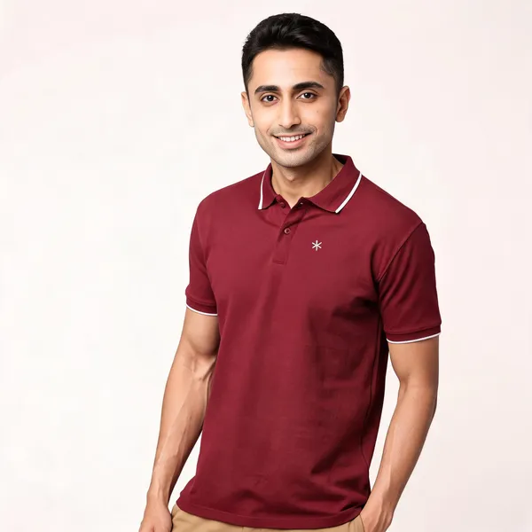 Maroon_Cotton_Pima_Polo_T-Shirt_For_Men
