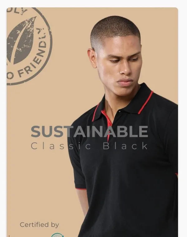 Black_Recycled_Cotton_Polo_T-Shirt_For_Men