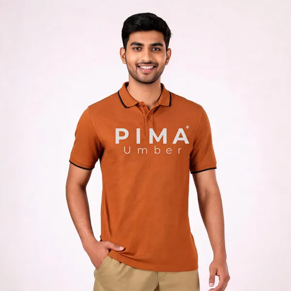 Orange_Recycled_Cotton_Regular_Fit_Polo_T-Shirt_For_Men
