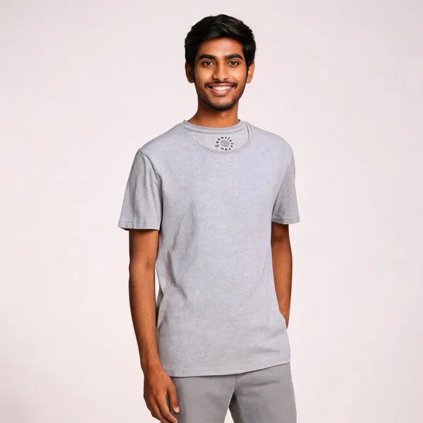 Grey_Recycled_Cotton_Regular_Fit_Crew_Neck_T-Shirt_For_Men