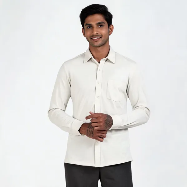 Off-White_Wrinkle_Free_Polyester_Full_Sleeve_Casual_Shirt_For_Men