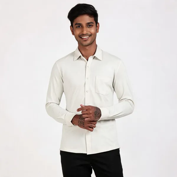 Off-White_Wrinkle_Free_Polyester_Full_Sleeve_Casual_Shirt_For_Men