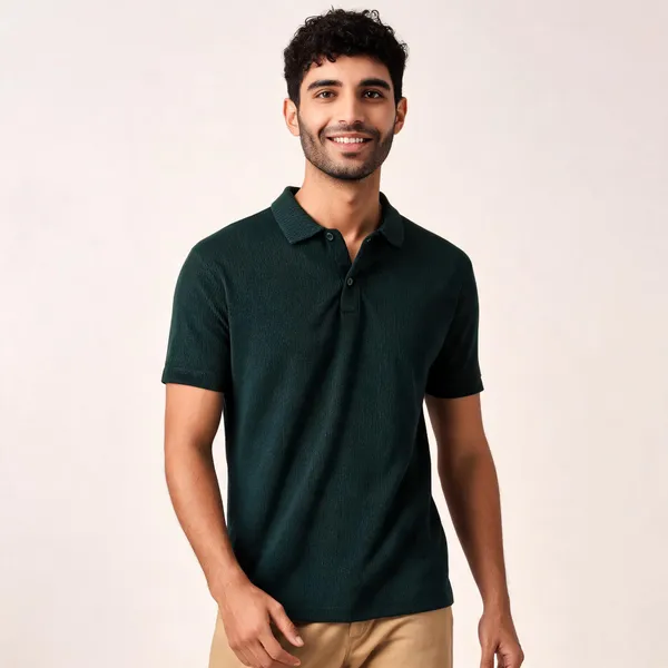 Forest_Green_Recycled_Cotton_Classic_Polo_T-Shirt_For_Men