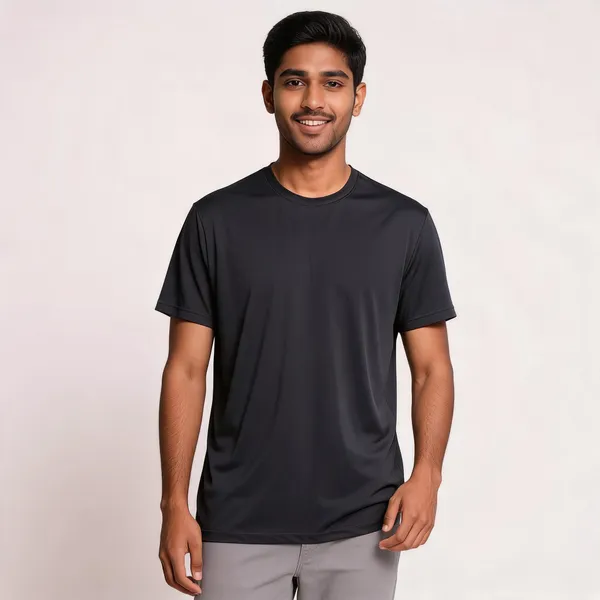 Black_Polyester_Regular_Fit_Crew_Neck_T-Shirt_For_Men