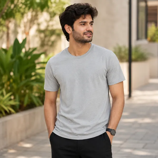 Grey_Recycled_Cotton_T-Shirt_For_Men