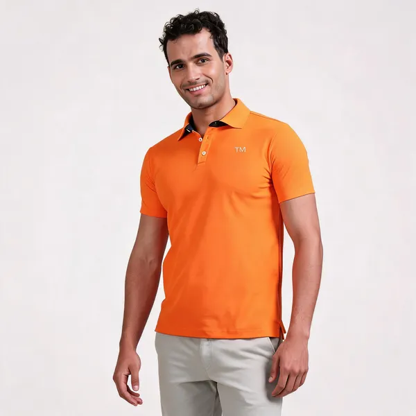 Orange_Polyester_Regular_Fit_Polo_T-Shirt_For_Men