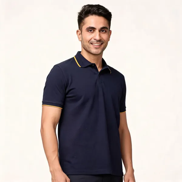 Navy_Cotton_Polo_T-Shirt_For_Men