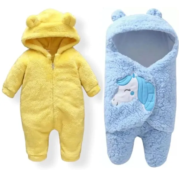 Baby_Blanket_And_Hooded_Wrapper_Set