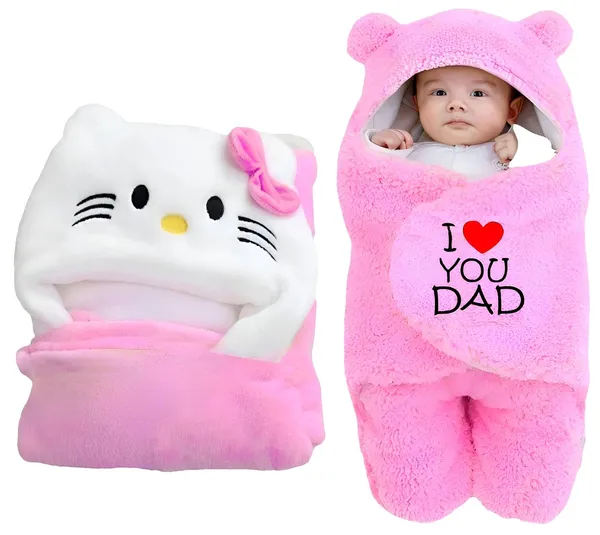 Baby_Hooded_Wrapper_Swaddler_Set