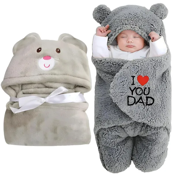 Baby_Hooded_Wrapper_Blanket_Set