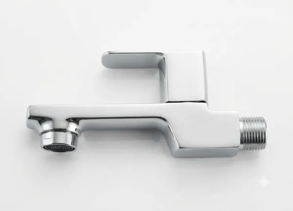 PLUMBEES_Square_Body_Bib_Cock_|_Chrome_plating_|_Wall_Mounted