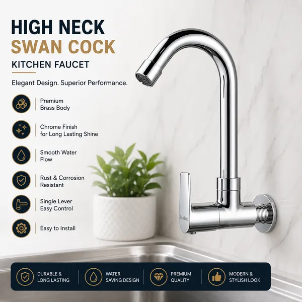 Swan_Neck_Sink_Cock_Kitchen_Faucet