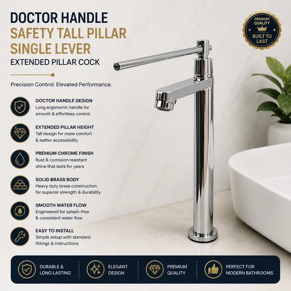 Doctor_Handle_Sefety_Tall_Pillar_Single_Lever_Extended_Piller_Cock