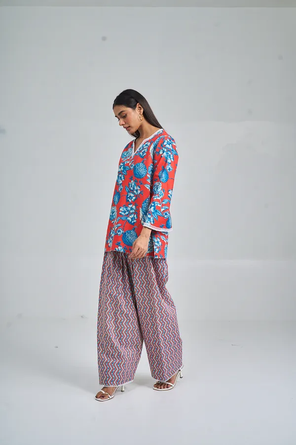 RED_RUBY_BOTANICAL_FARSHI_CO-ORD_SET