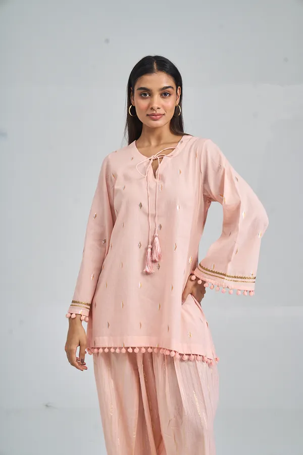 PEACH_AQUA_BLOOM_FARSHI_CO-ORD_SET
