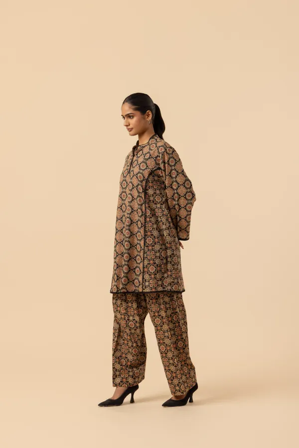 Heritage_Wheel_Ajrakh_Printed_Farshi_Co-Ord_Set