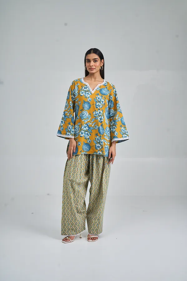 YELLOW_RUBY_BOTANICAL_FARSHI_CO-ORD_SET