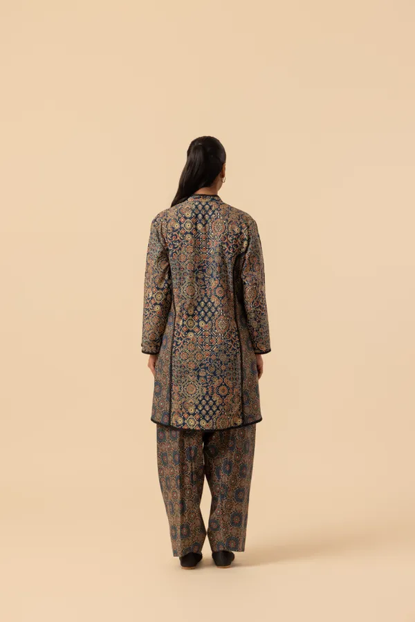 Dusk_Harmony_Ajrakh_Printed_Farshi_Coord_Set