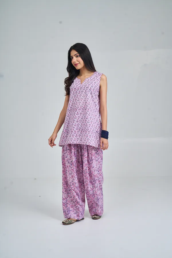 LAVENDER_AZURE_GARDEN_FARSHI_CO-ORD_SET
