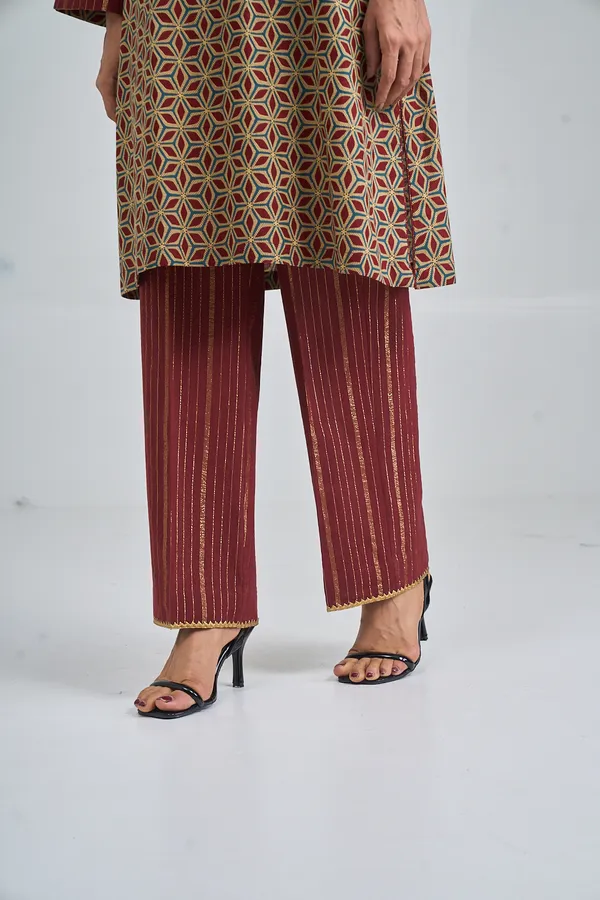 MAROON_STAR_AJRAK_CO-ORD_SET
