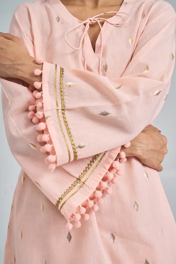 PEACH_AQUA_BLOOM_FARSHI_CO-ORD_SET