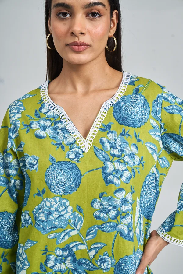 GREEN_RUBY_BOTANICAL_FARSHI_CO-ORD_SET