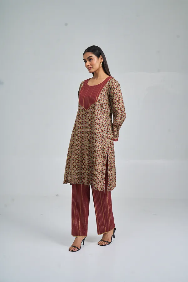 MAROON_STAR_AJRAK_CO-ORD_SET
