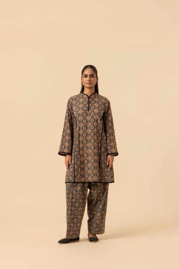 Indigo_Maze_Ajrakh_Printed_Farshi_Coord_Set