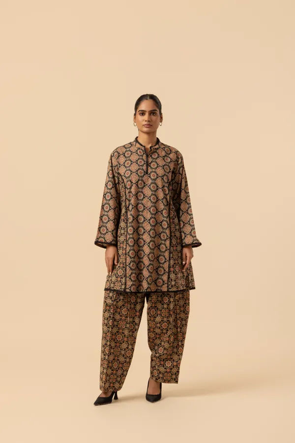 Heritage_Wheel_Ajrakh_Printed_Farshi_Co-Ord_Set