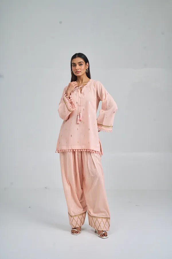 PEACH_AQUA_BLOOM_FARSHI_CO-ORD_SET