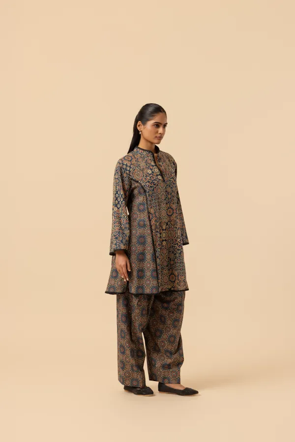 Dusk_Harmony_Ajrakh_Printed_Farshi_Coord_Set
