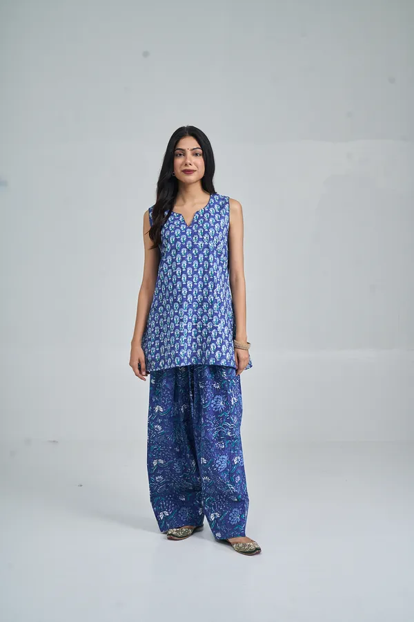 INDIGO_AZURE_GARDEN_FARSHI_CO-ORD_SET