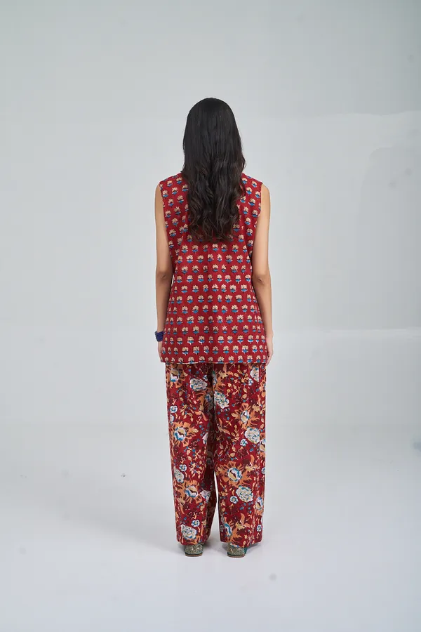 RED_AZURE_GARDEN_FARSHI_CO-ORD_SET