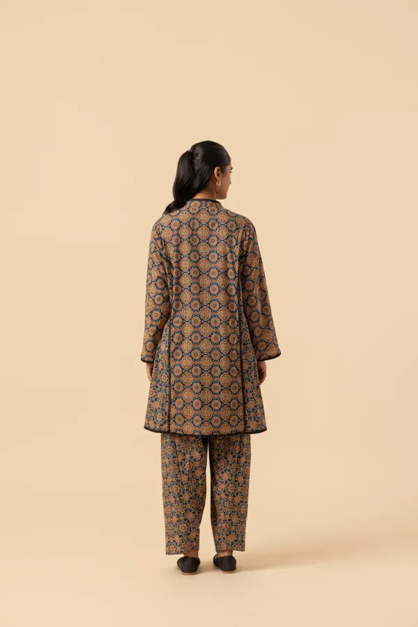 Indigo_Maze_Ajrakh_Printed_Farshi_Coord_Set