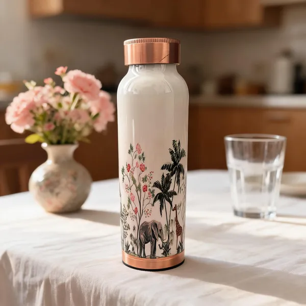 Pure_Copper_Bottle_-_Meena_Work_Of_Scenery_With_White_Background