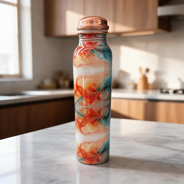 Pure_Copper_Bottle_-_Meena_Work_Orange_Blue_And_White