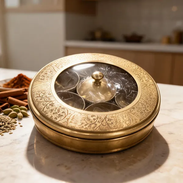 Brass_Masala_Box_With_Transparent_Lid