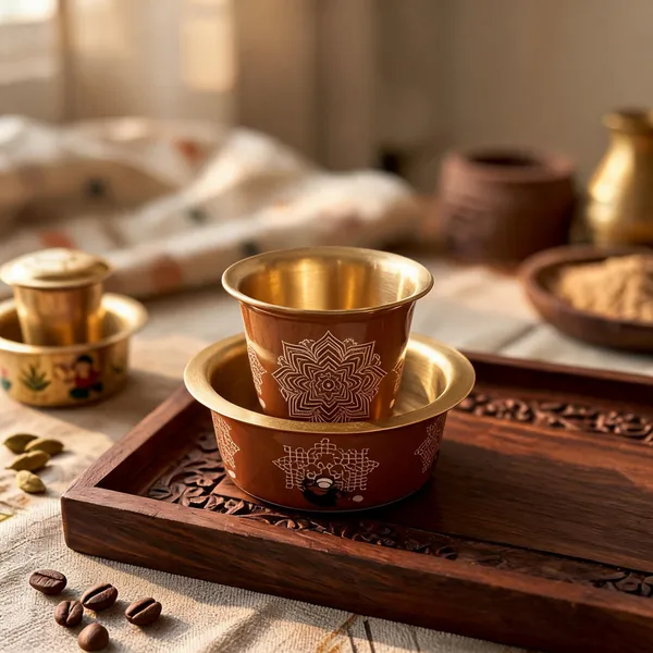 Coffee_Tea_Dabara_Set_Made_With_Pure_Brass_And_Meena_Work_Terracota