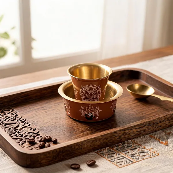 Coffee_Tea_Dabara_Set_Made_With_Pure_Brass_And_Meena_Work_Terracota
