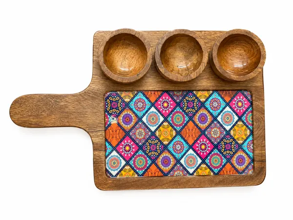 Wooden_Serving_Tray_with_Bowls-_Artistic_Design